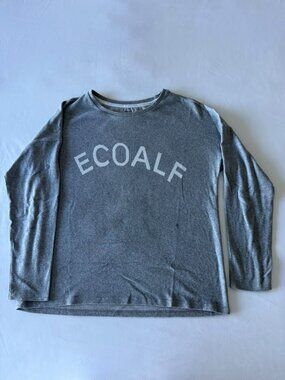 Ecoalf Heather Grey Lightweight Summer Knit Sweater Pullover Crewneck L